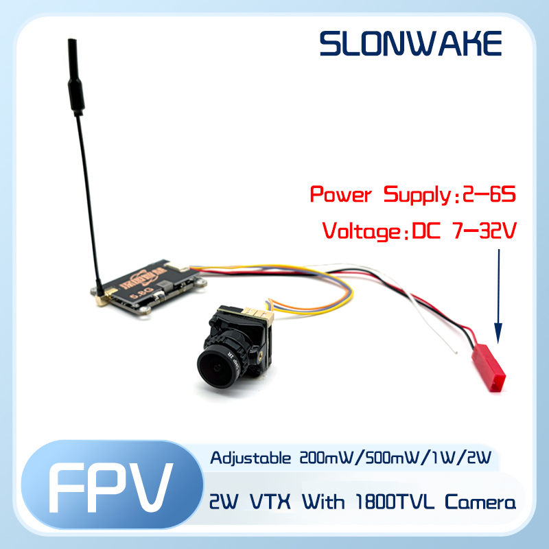 SLONWAKE 5.8G 56CH 2W เครื่องส - Fpv Drone Receiver บทวิจารณ์และราคา